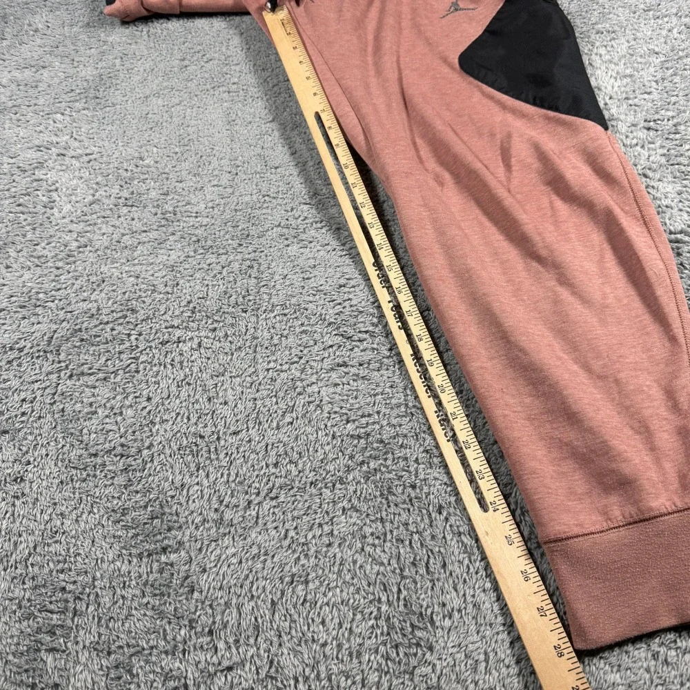Jordan Joggers Mens Large Rose Pink Dri-FIT Slim Fit Zipper Pocket Cargos Tech